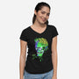 Colorful Martian-womens v-neck tee-IKILO