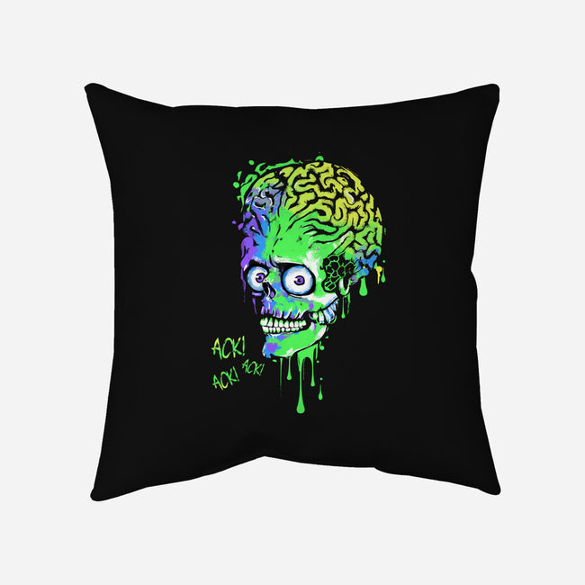 Colorful Martian-none removable cover w insert throw pillow-IKILO