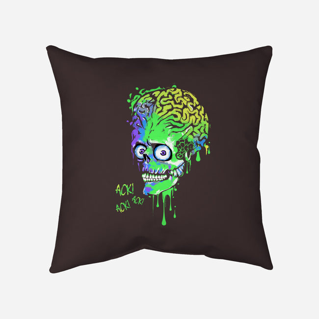 Colorful Martian-none removable cover w insert throw pillow-IKILO