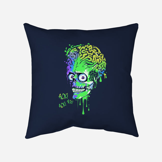 Colorful Martian-none removable cover w insert throw pillow-IKILO