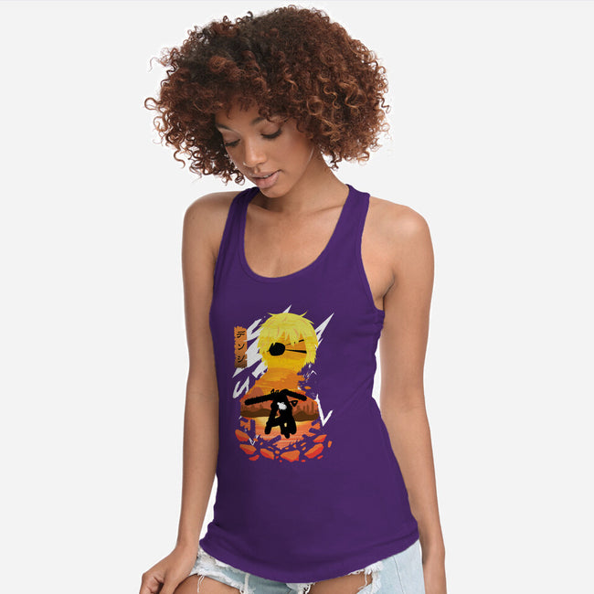 Chainsaws-womens racerback tank-SwensonaDesigns