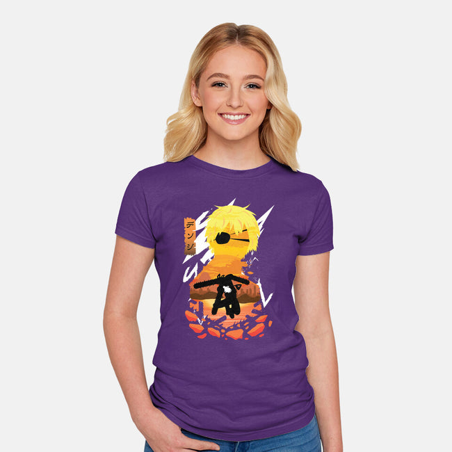 Chainsaws-womens fitted tee-SwensonaDesigns
