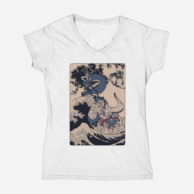 Kaizoku-womens v-neck tee-Zody
