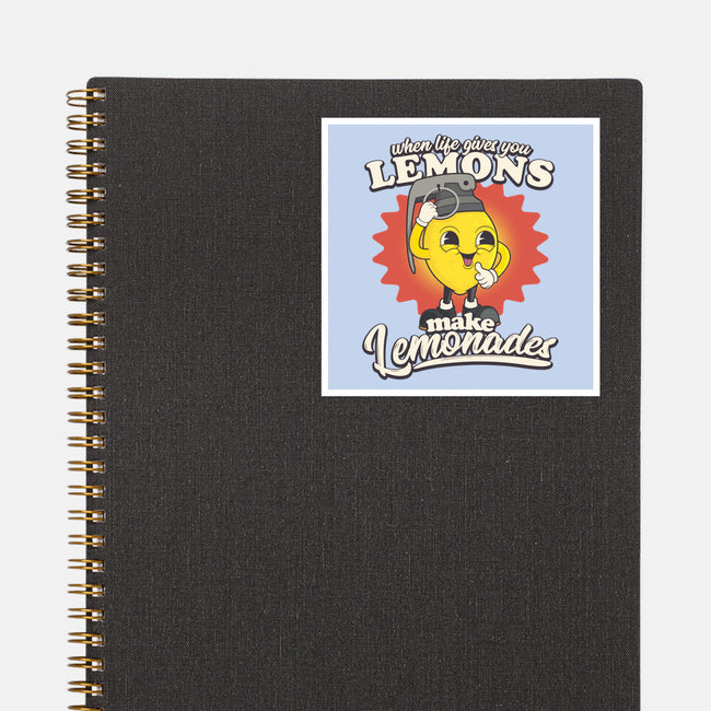 Lemons To Lemonades-none glossy sticker-RoboMega