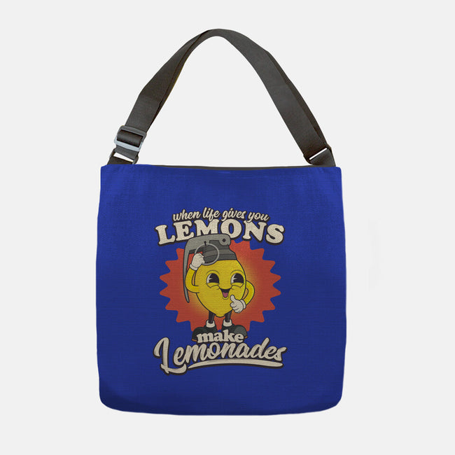 Lemons To Lemonades-none adjustable tote bag-RoboMega