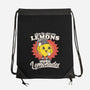 Lemons To Lemonades-none drawstring bag-RoboMega