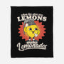 Lemons To Lemonades-none fleece blanket-RoboMega