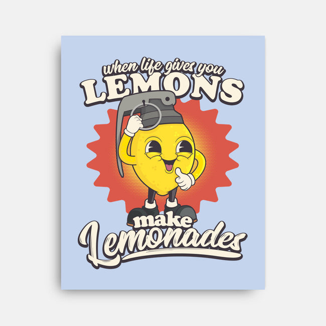 Lemons To Lemonades-none stretched canvas-RoboMega