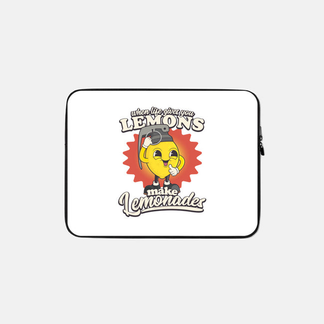 Lemons To Lemonades-none zippered laptop sleeve-RoboMega