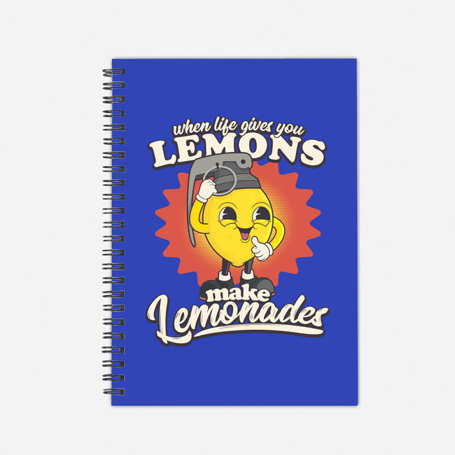 Lemons To Lemonades-none dot grid notebook-RoboMega