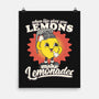 Lemons To Lemonades-none matte poster-RoboMega