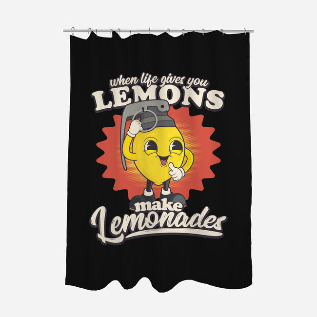 Lemons To Lemonades-none polyester shower curtain-RoboMega