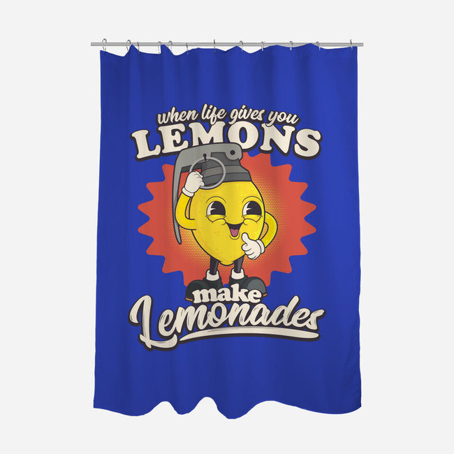 Lemons To Lemonades-none polyester shower curtain-RoboMega
