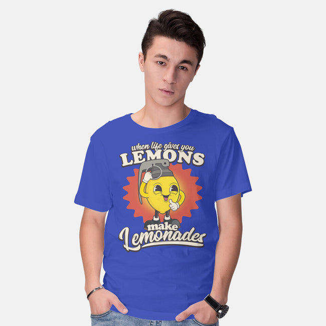 Lemons To Lemonades-mens basic tee-RoboMega