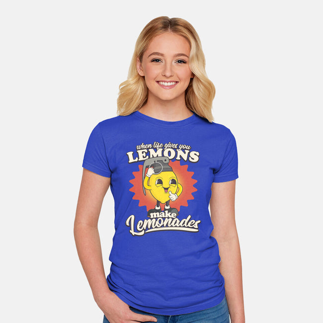Lemons To Lemonades-womens fitted tee-RoboMega