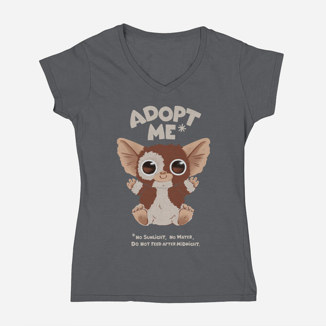 Adopt Me-womens v-neck tee-ricolaa