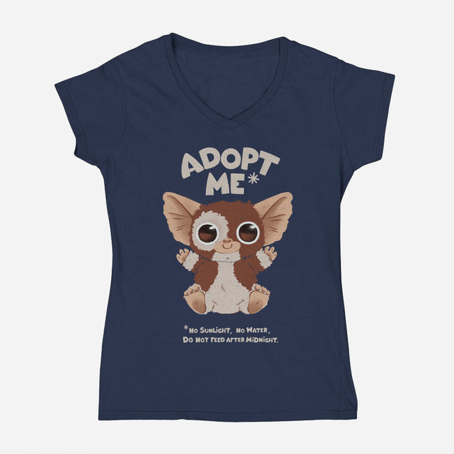 Adopt Me-womens v-neck tee-ricolaa