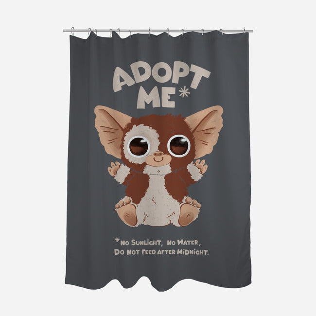 Adopt Me-none polyester shower curtain-ricolaa