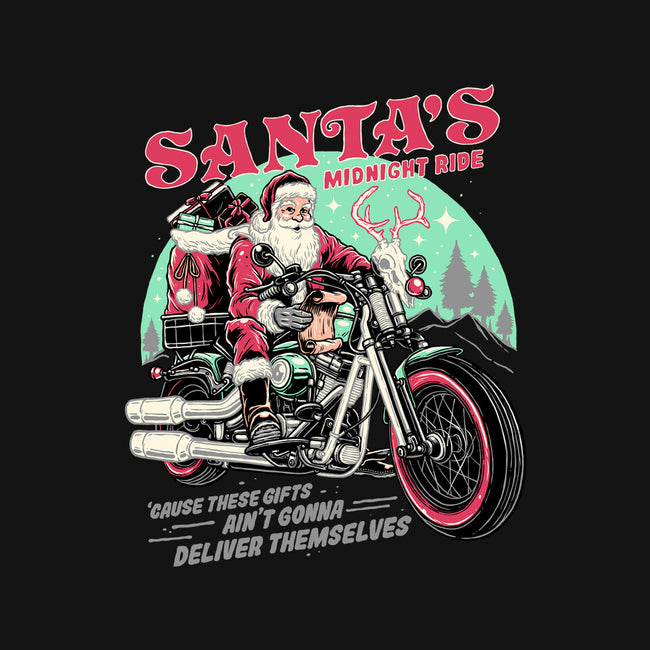 Santa's Midnight Ride-none polyester shower curtain-momma_gorilla