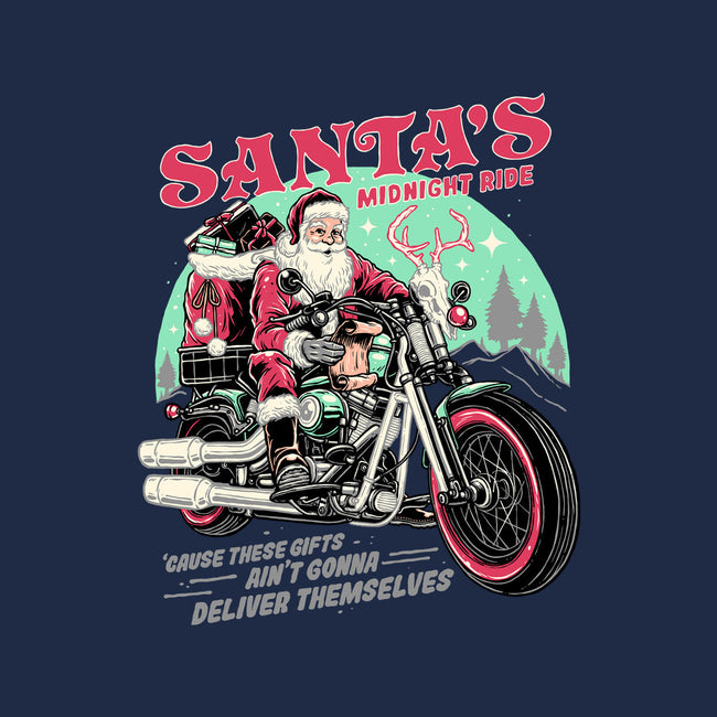 Santa's Midnight Ride-none glossy sticker-momma_gorilla