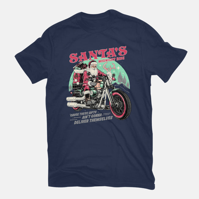 Santa's Midnight Ride-womens fitted tee-momma_gorilla