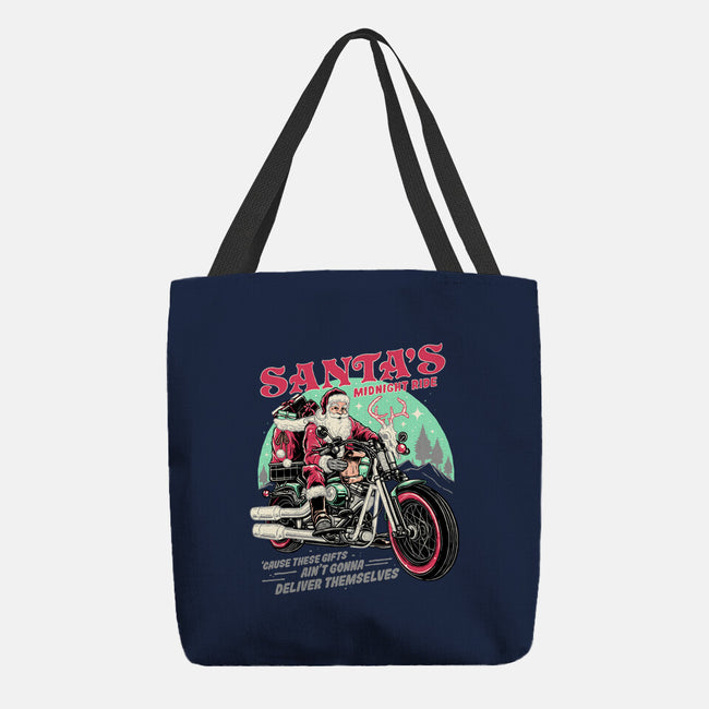 Santa's Midnight Ride-none basic tote bag-momma_gorilla