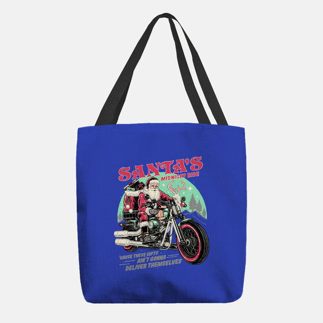 Santa's Midnight Ride-none basic tote bag-momma_gorilla