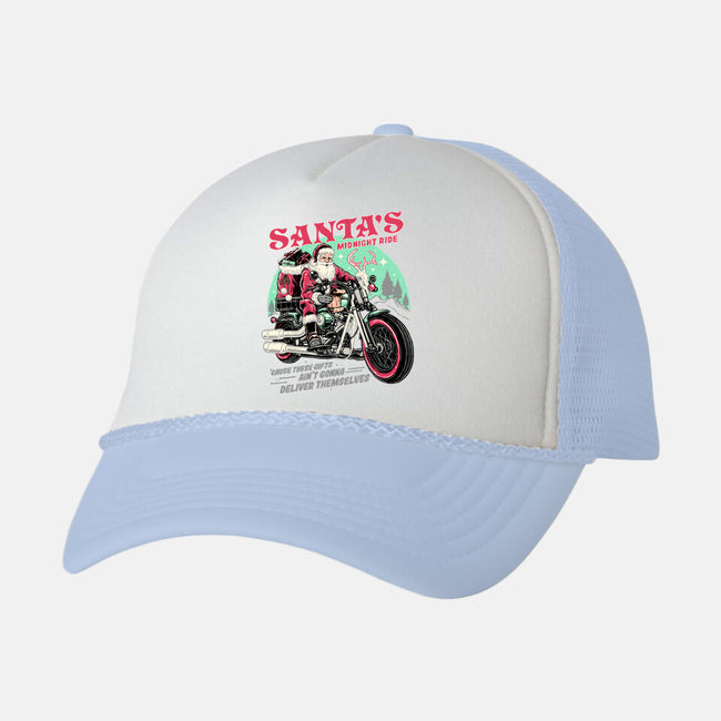 Santa's Midnight Ride-unisex trucker hat-momma_gorilla
