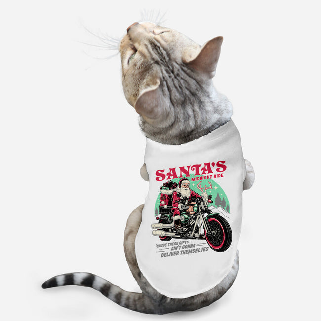 Santa's Midnight Ride-cat basic pet tank-momma_gorilla