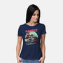 Santa's Midnight Ride-womens basic tee-momma_gorilla