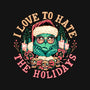 Love To Hate The Holidays-dog basic pet tank-momma_gorilla