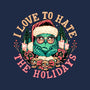 Love To Hate The Holidays-none indoor rug-momma_gorilla