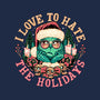 Love To Hate The Holidays-womens fitted tee-momma_gorilla
