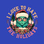 Love To Hate The Holidays-none removable cover throw pillow-momma_gorilla