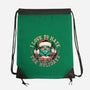 Love To Hate The Holidays-none drawstring bag-momma_gorilla