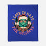 Love To Hate The Holidays-none fleece blanket-momma_gorilla