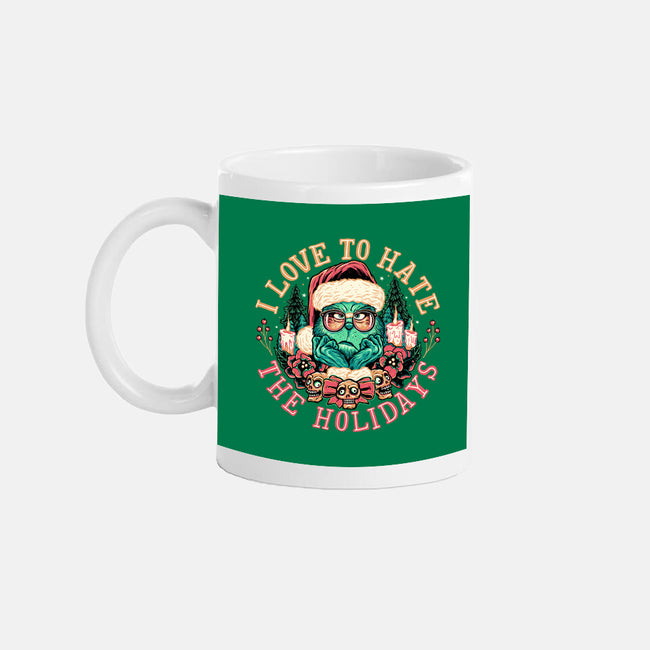 Love To Hate The Holidays-none mug drinkware-momma_gorilla