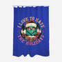 Love To Hate The Holidays-none polyester shower curtain-momma_gorilla