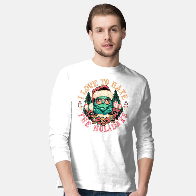 Love To Hate The Holidays-mens long sleeved tee-momma_gorilla