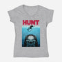 Hunt-womens v-neck tee-clingcling