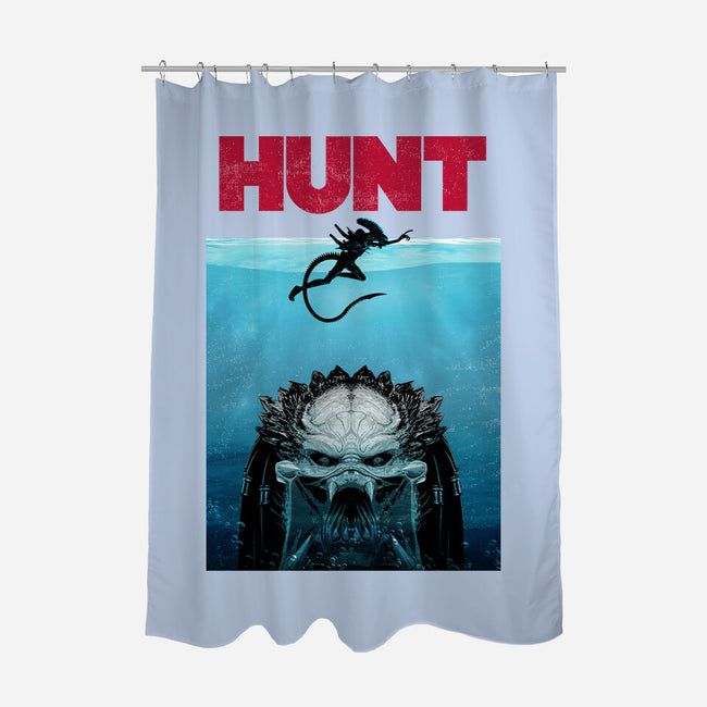 Hunt-none polyester shower curtain-clingcling