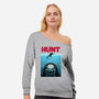 Hunt-womens off shoulder sweatshirt-clingcling