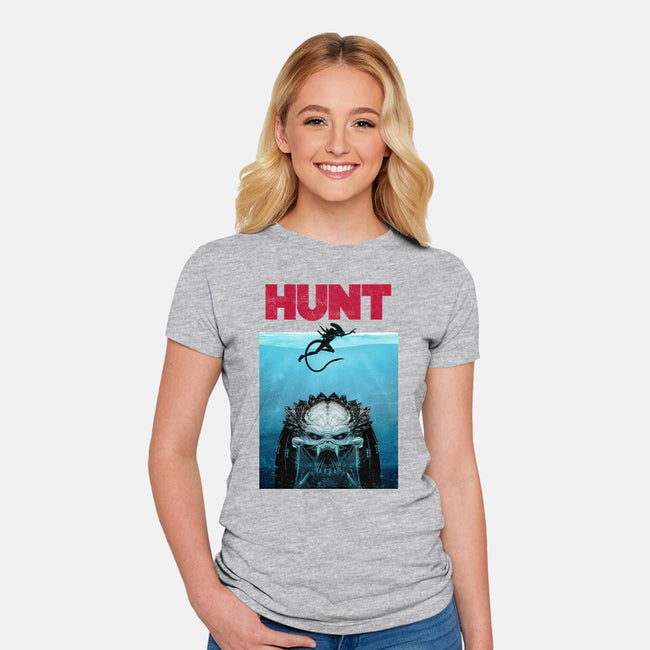 Hunt-womens fitted tee-clingcling