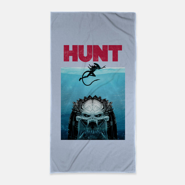 Hunt-none beach towel-clingcling