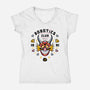 Robotics Club-womens v-neck tee-Logozaste