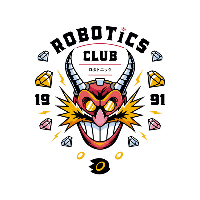 Robotics Club-none removable cover throw pillow-Logozaste