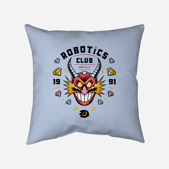 Robotics Club-none removable cover w insert throw pillow-Logozaste
