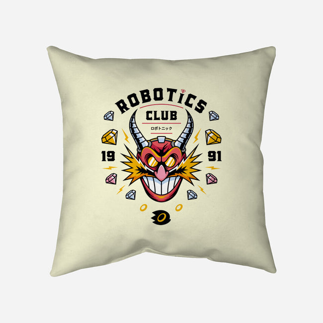 Robotics Club-none removable cover w insert throw pillow-Logozaste