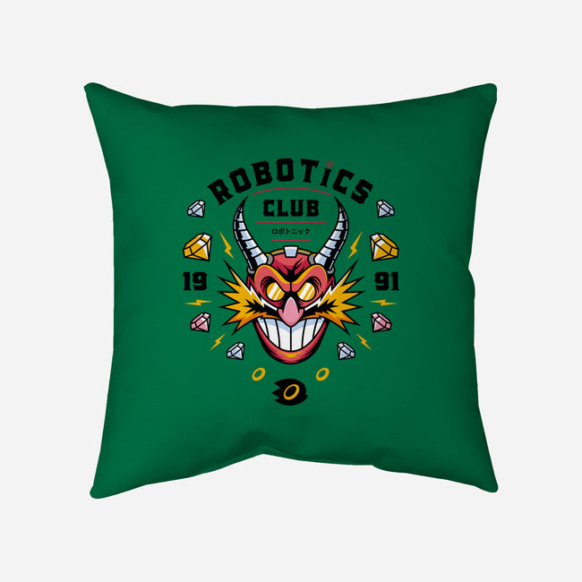 Robotics Club-none removable cover w insert throw pillow-Logozaste