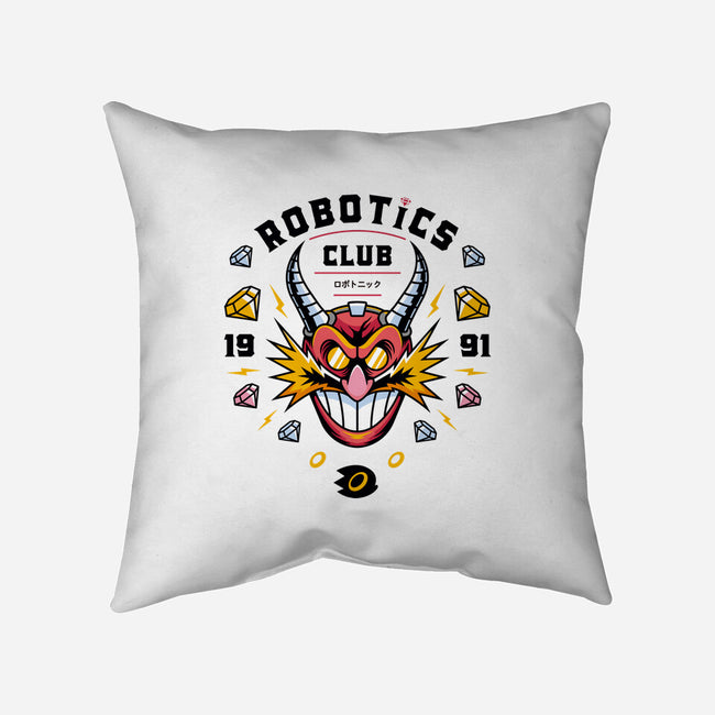 Robotics Club-none removable cover throw pillow-Logozaste